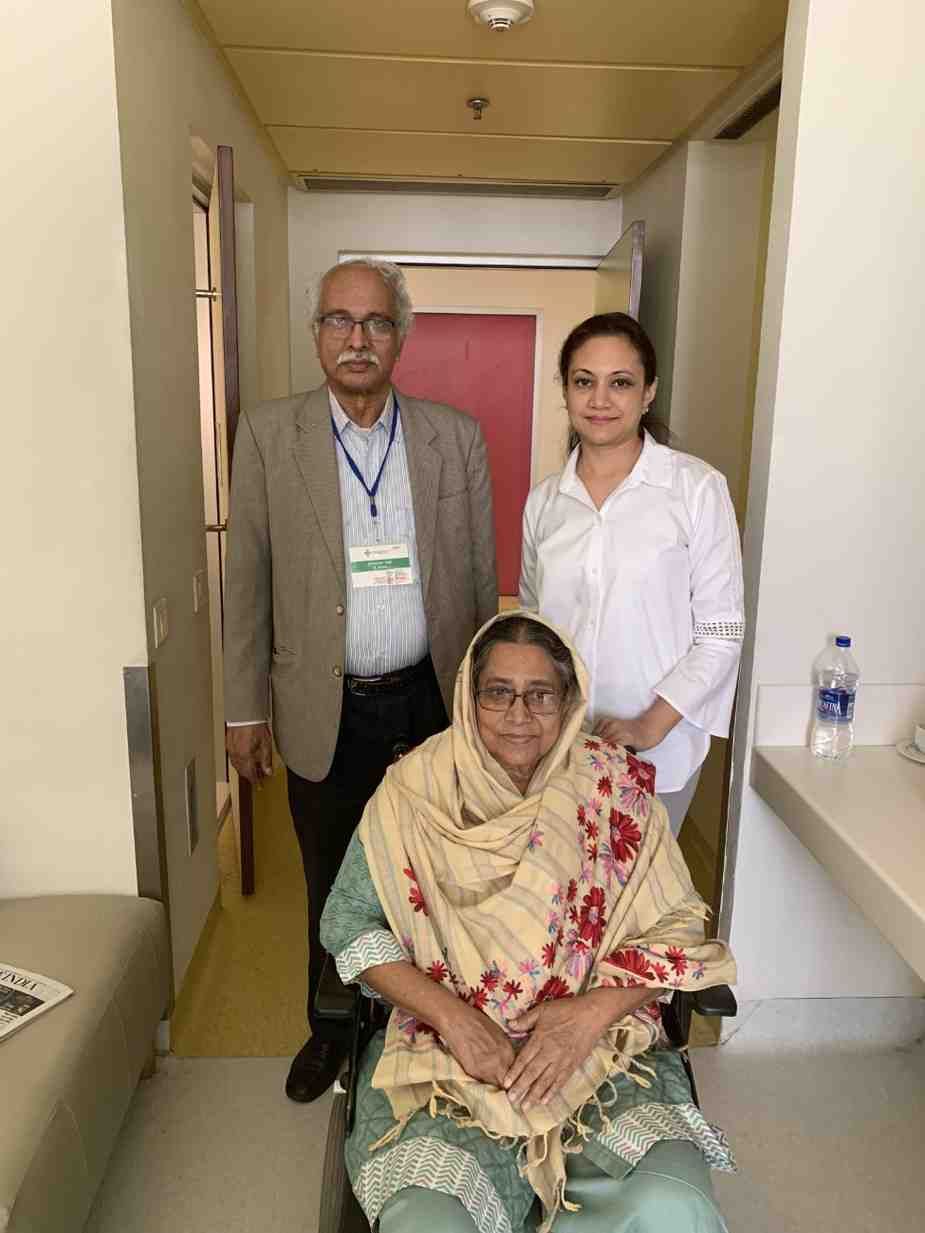 International patient receiving medical care in India