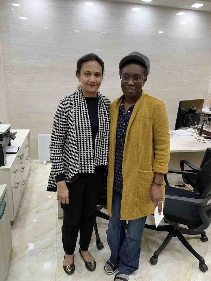 Patient with doctor after successful treatment at MedWorldIndia